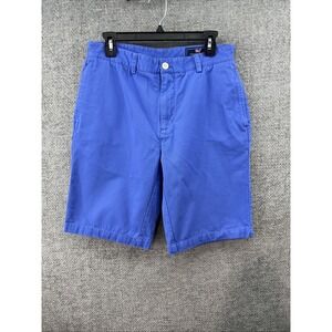 Vineyard Vines Chino Twill Club Shorts Mens 32 Fits 31 Blue 10 in Inseam Pockets